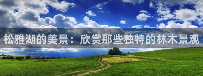 at娱乐 0 47卧龙：松雅湖的美景：欣赏那些独特的林木景观